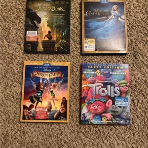 Disney Blu-ray Bundle Pack of 4 / Tested